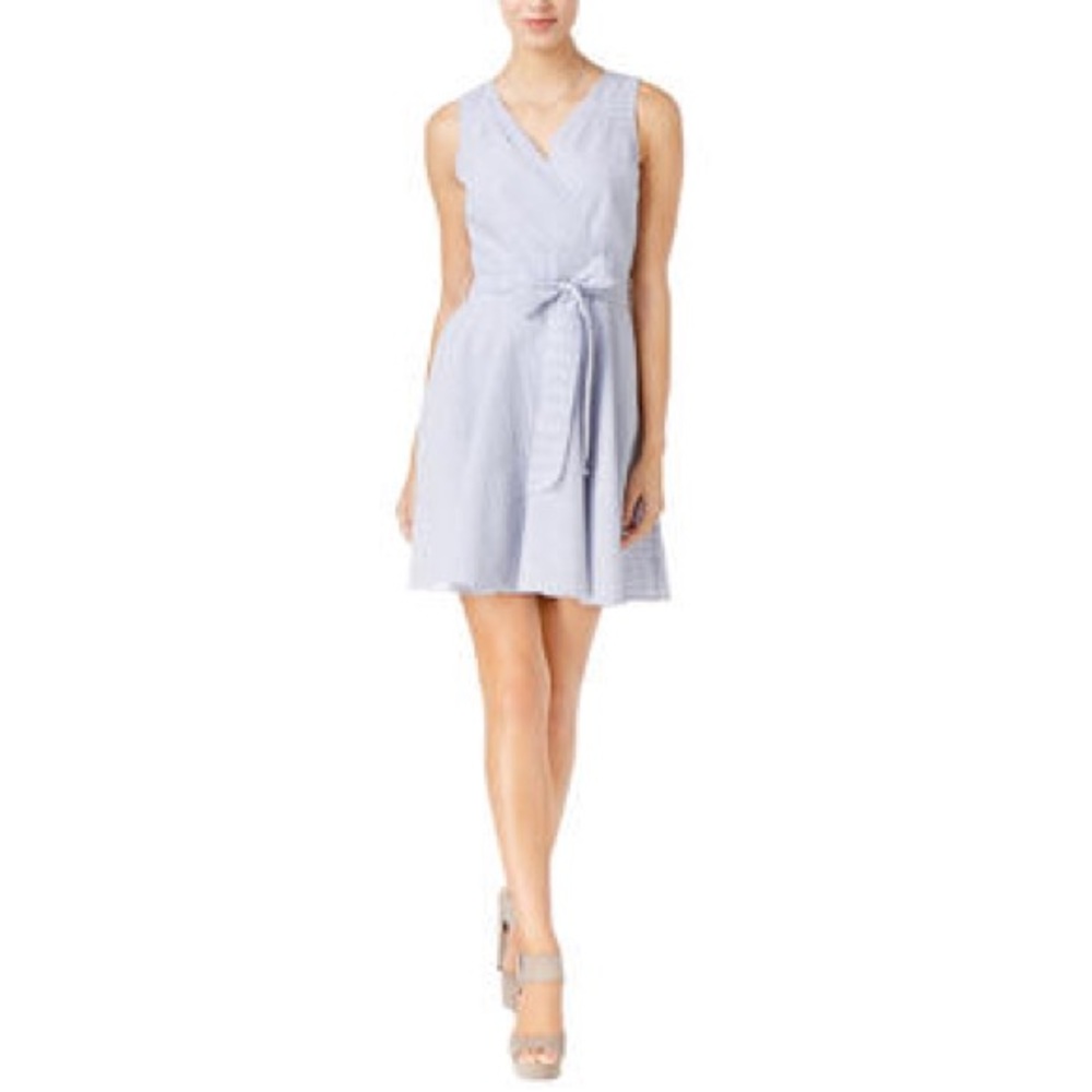 Maison Jules striped seersucker dress